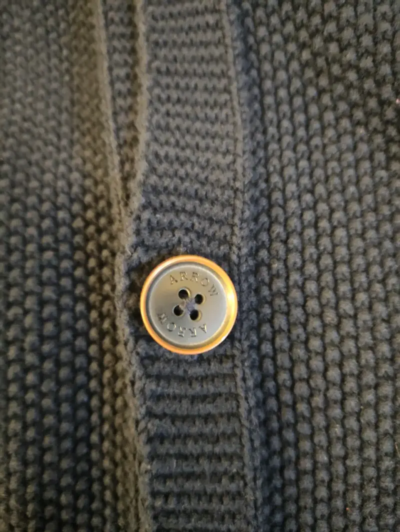 Cardigan azul marino de lana Arrow - 2