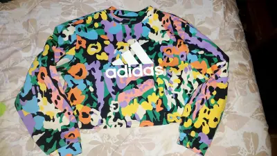 Polerón Adidas multicolor estampado - miniatura 1