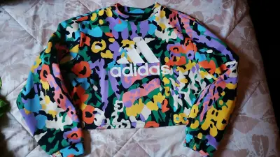 Polerón Adidas multicolor estampado - miniatura 2