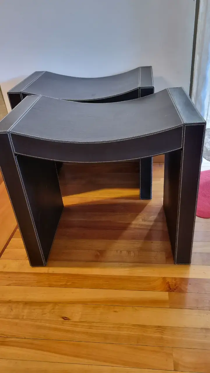 Taburetes de cuero sintético modernos tipo M - 4