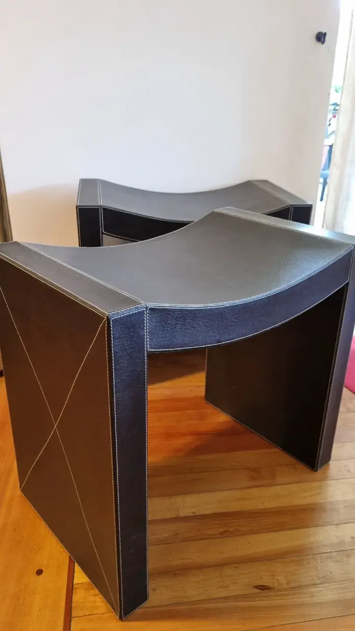 Taburetes de cuero sintético modernos tipo M - 5