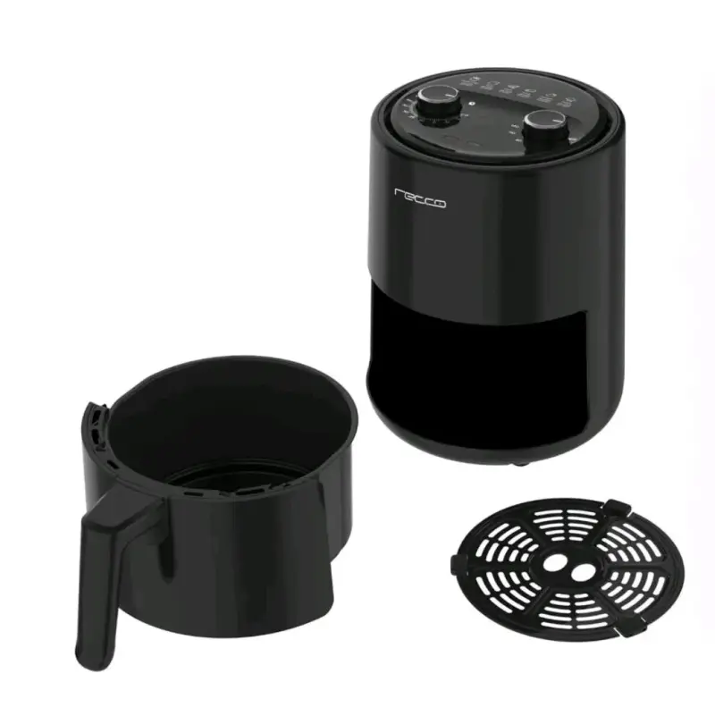 Freidora de Aire Recco Negra con Control de Temperatura - 2