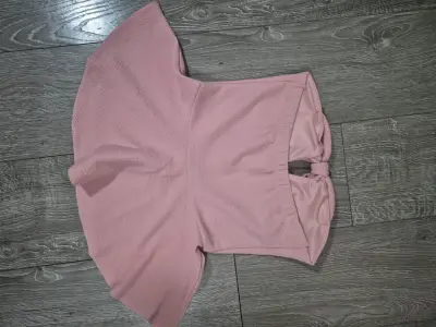 Top strapless rosado con lazo decorativo xs/s - miniatura 3