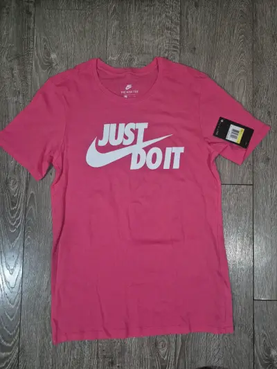 Polera Nike Just Do It rosa para mujer/hombre - miniatura 1