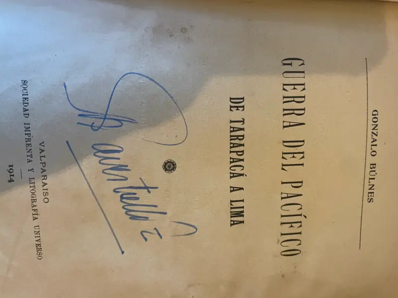 Libros antiguos Guerra del Pacífico Gonzalo Bulnes - 4