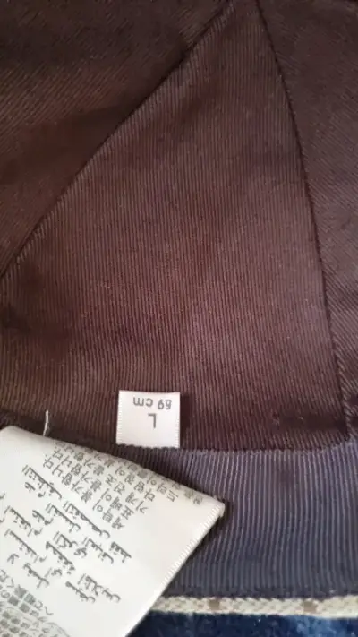 Gorra Gucci beige con logo y cinta verde-roja - miniatura 4