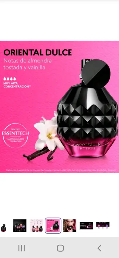 Perfume Sweet Black Intense Oriental Dulce - miniatura 2