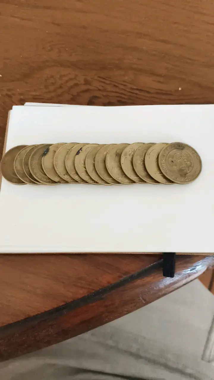 Lote de monedas coleccionables de Chuck e cheese