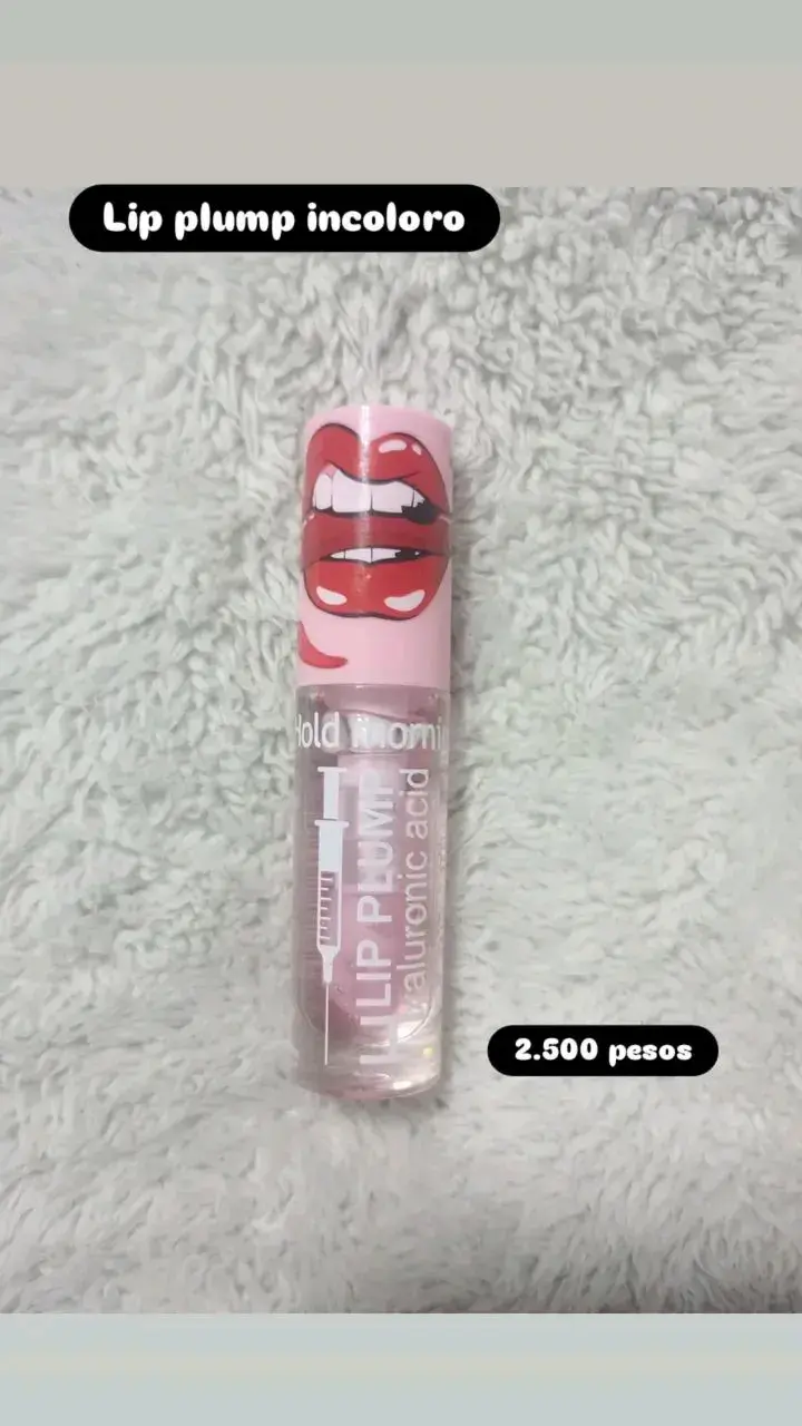 Lip plump incoloro con ácido hialurónico