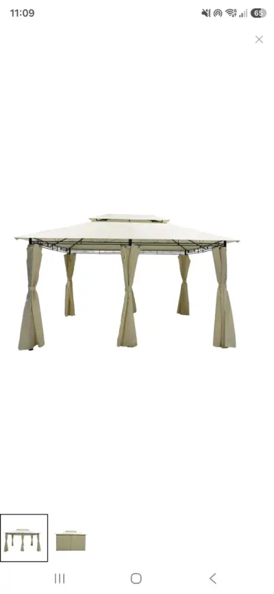 Pérgola Toldo 4x3 Metros Beige - miniatura 2