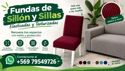 Fundas para sillas y sillones diferentes colores - miniatura 1