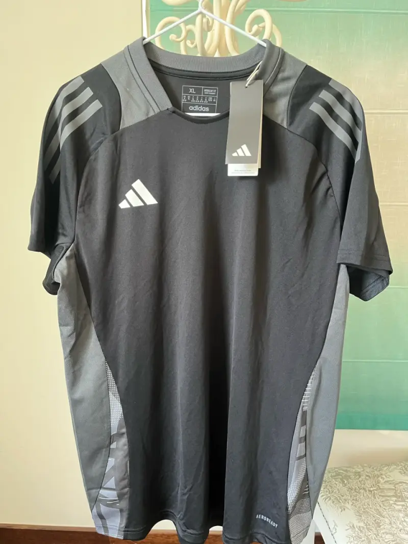 Polera Deportiva Negra Adidas - 1