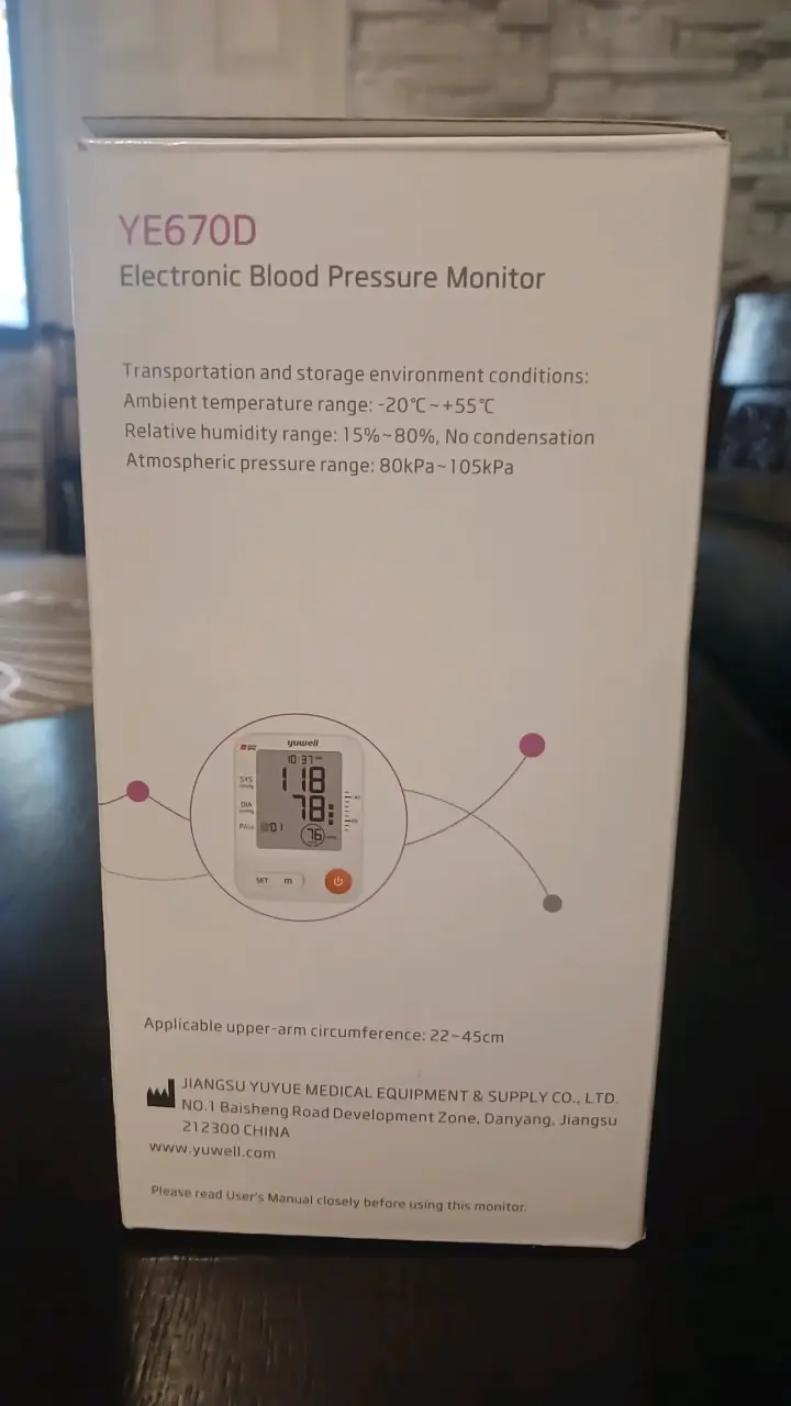 Monitor de Presión Arterial Yuwell YE67 - 2