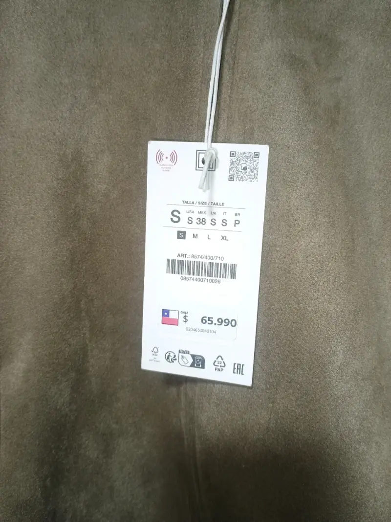 Chaqueta de gamuza marrón Zara para hombre - 2