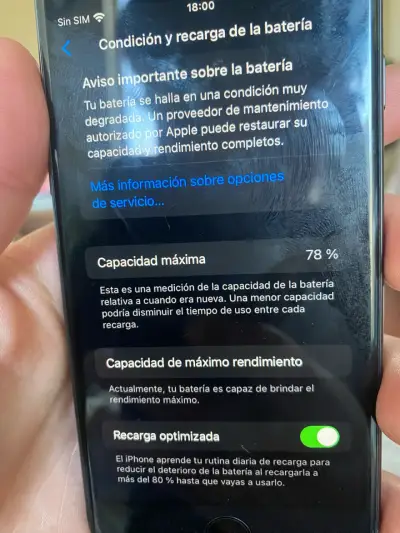 iPhone 8 en buen estado con batería al 78% - miniatura 3