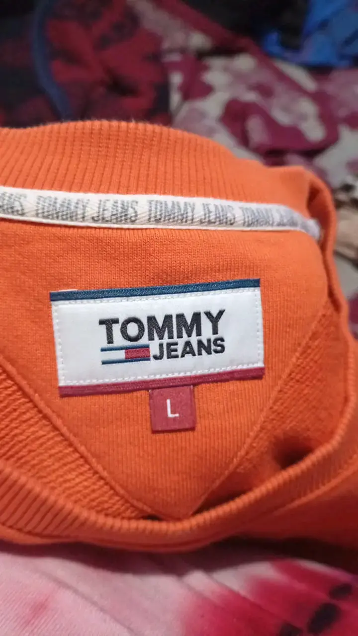 Polerón Tommy Jeans naranja para hombre - 3