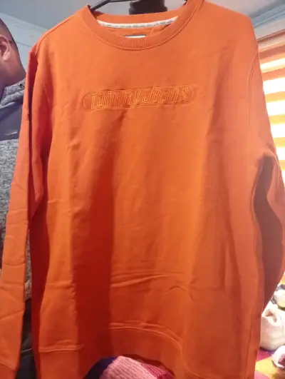 Polerón Tommy Jeans naranja para hombre - miniatura 6