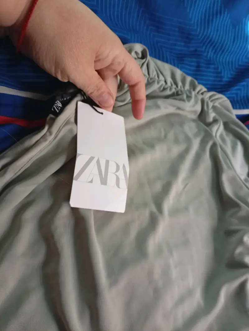 Vestido largo gris Zara talla M - 5