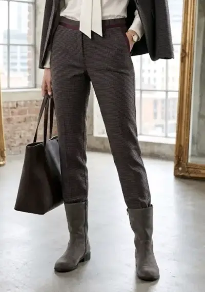 Pantalones de mujer a cuadros Next Collection - miniatura 2