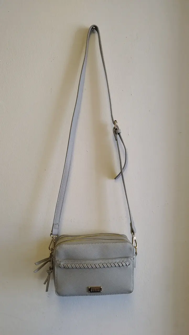 Cartera cruzada gris Elle elegante - 4