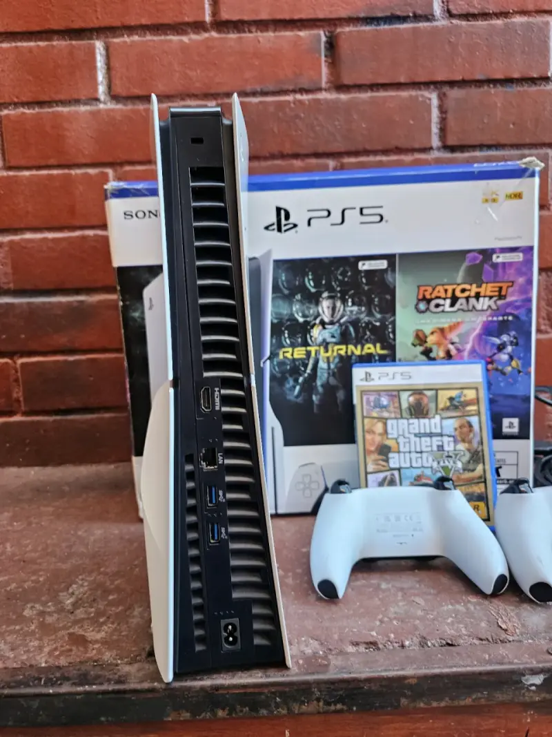 Sony PlayStation 5 PS5 Slim + 2 Mandos + Juego - 5