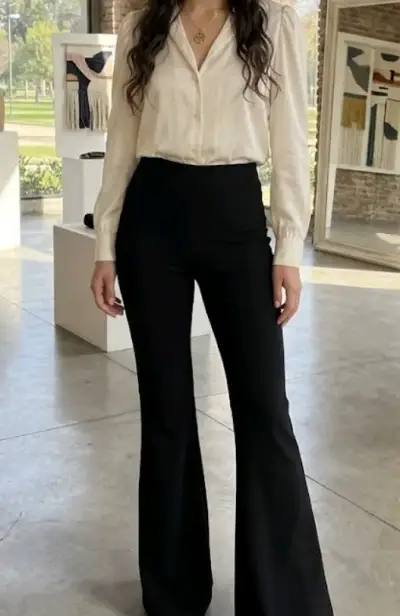 Pantalones de vestir negros H&M para mujer - miniatura 2