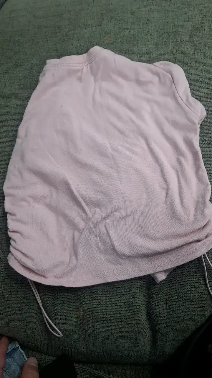 Polera manga larga rosada con diseño - 3
