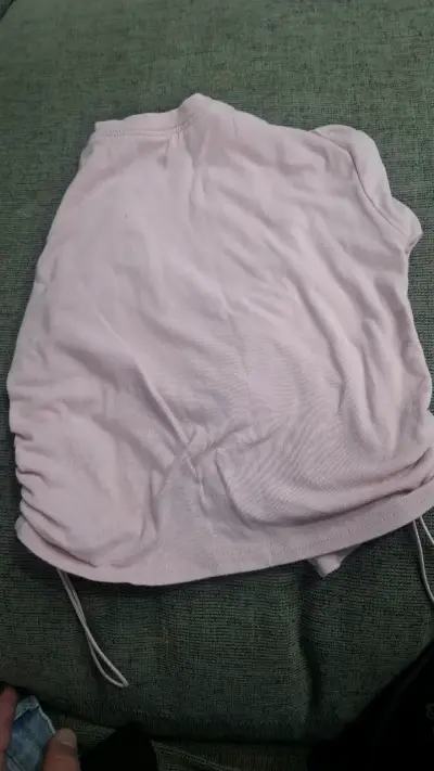 Polera manga larga rosada con diseño - miniatura 3