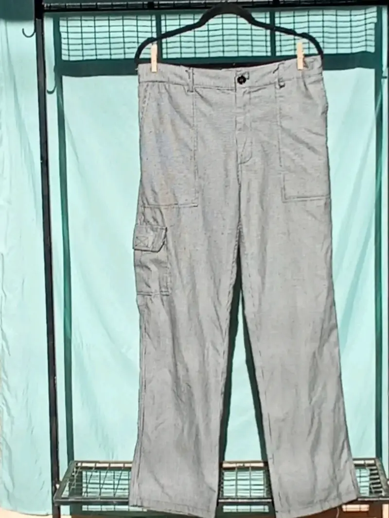 Pantalones cargo grises para hombre
