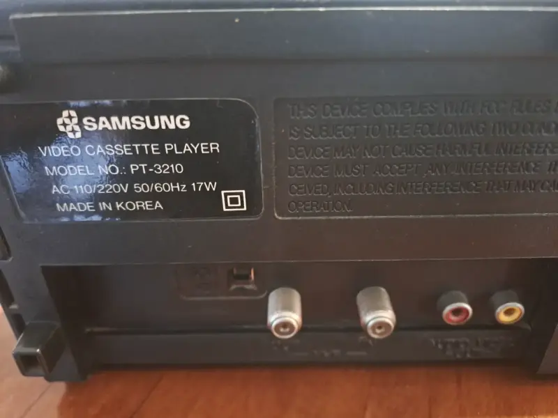 Reproductor VHS Samsung PT-3210 Vintage - Operativ - 2