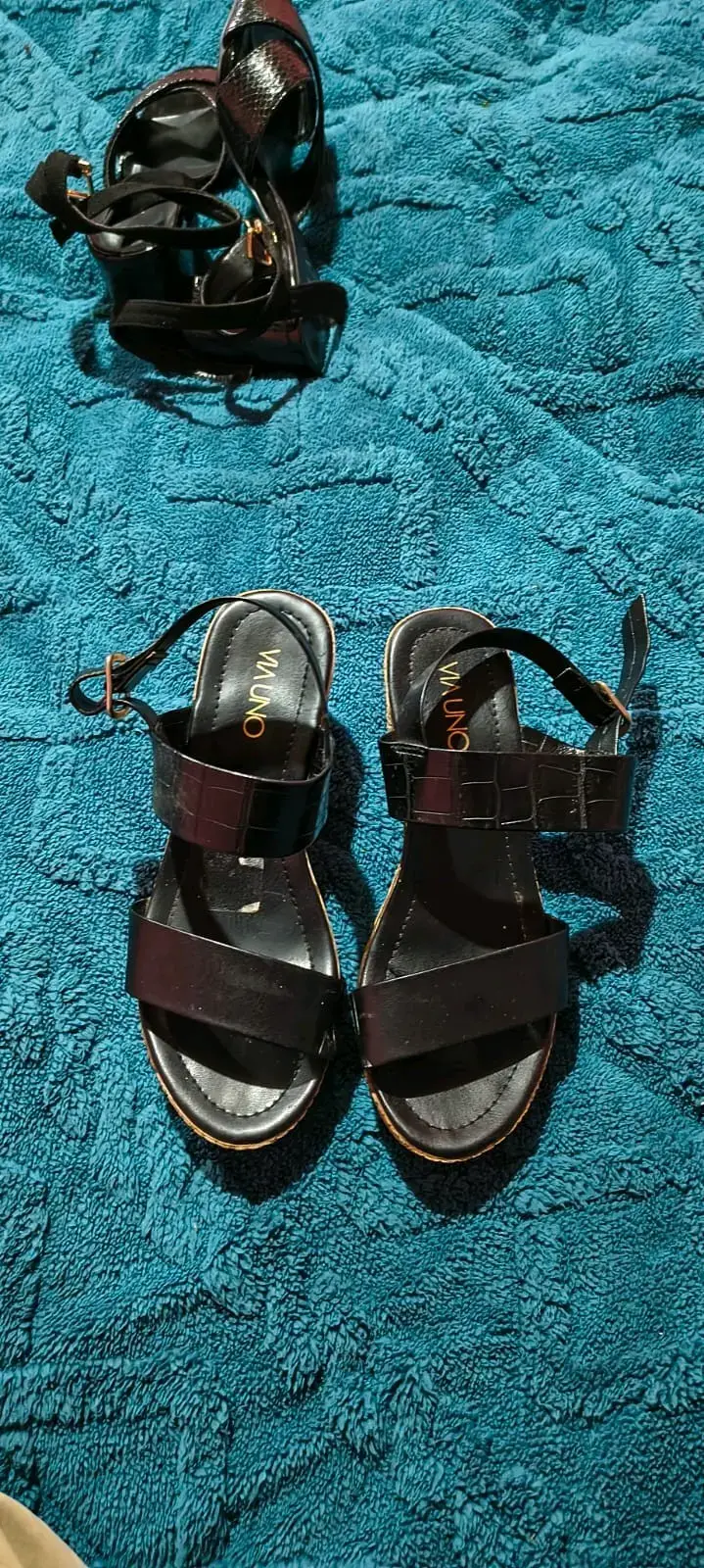 Sandalias negras de cuero Alaniz talla 35 - 3