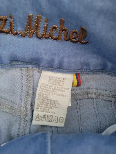 Jeans de tiro alto azul claro para mujer talla 32 - miniatura 6