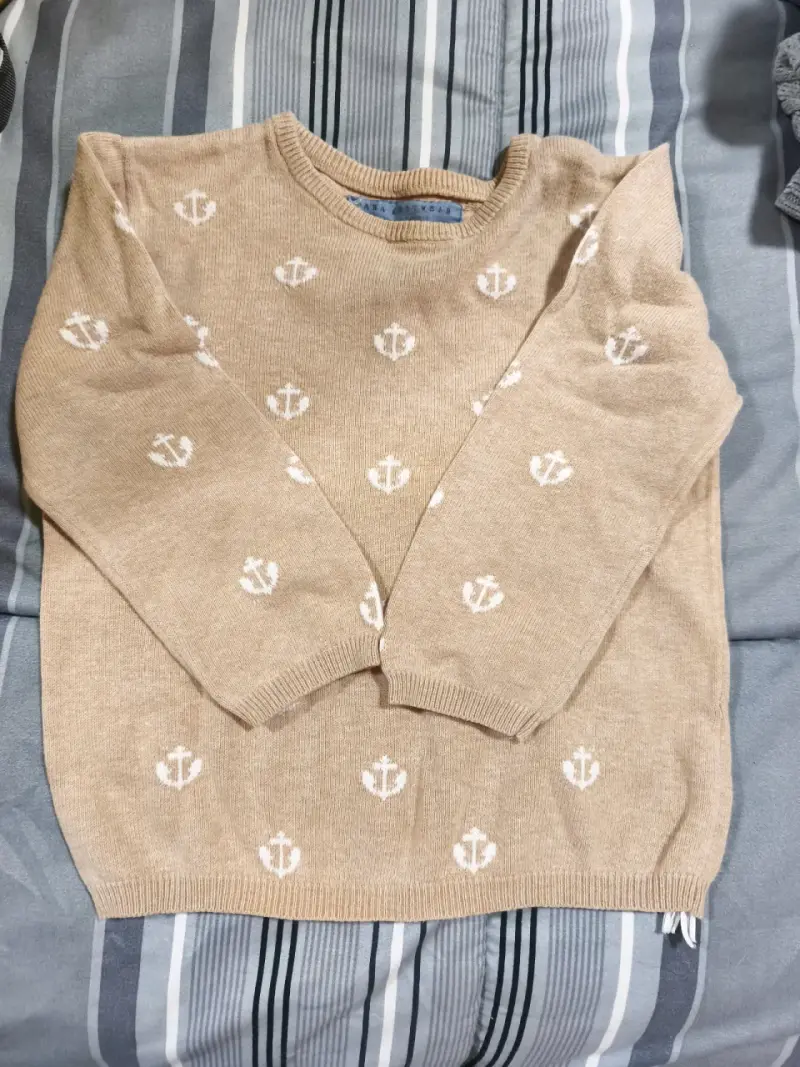 Camisa de niño a rayas con estampado de hojas - 6