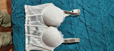 Corset blanco de encaje Victoria's Secret - miniatura 1