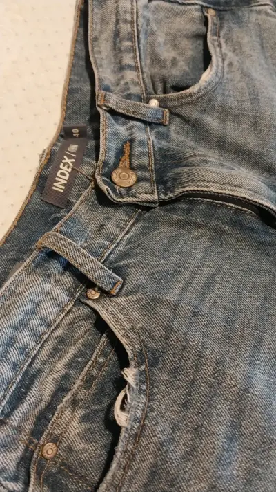 Jeans de mezclilla azul Índex mujer T40 - miniatura 2