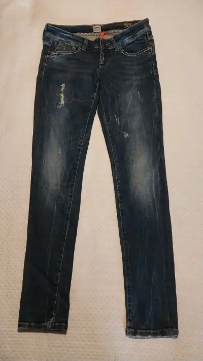 Jeans Skinny Azul Desgastado Only - miniatura 1
