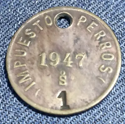 Medalla de impuesto para perros 1947 - miniatura 2