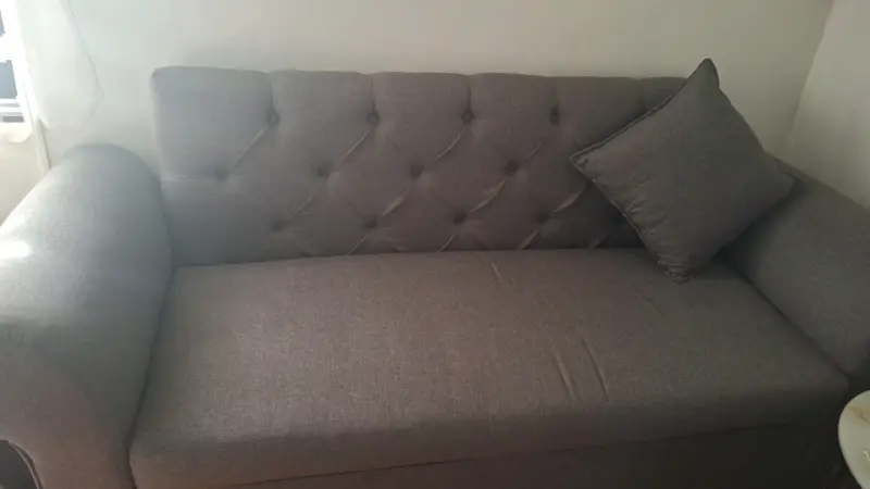 Sofá gris con cojín incluido - 2