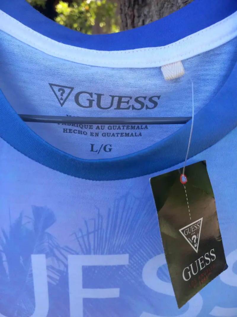 Polera Guess Jeans Ibiza azul degradado - 2