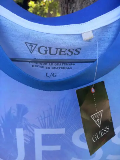 Polera Guess Jeans Ibiza azul degradado - miniatura 2