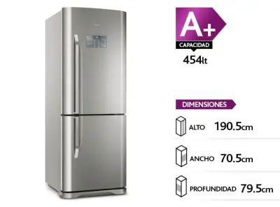 Refrigerador Fensa 454L Inoxidable A+ - miniatura 2