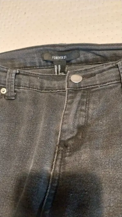 Jeans negros Forever 21 para mujer T40 - miniatura 2