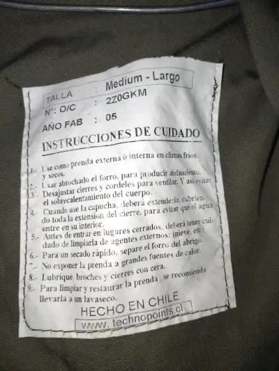 Chaqueta camuflada militar talla M-L - miniatura 2