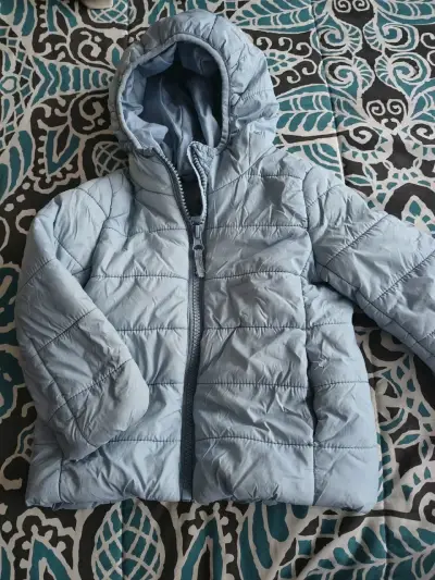 Chaqueta de invierno para niño color celeste - miniatura 1