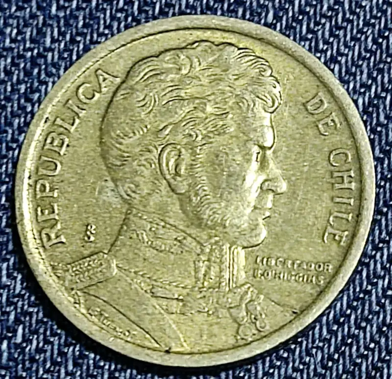 Moneda de 5 Pesos Chile 1991 - 2