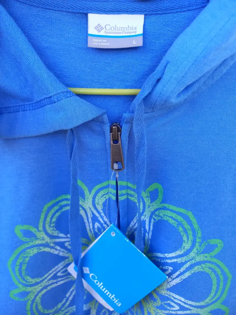 Polerón con capucha Columbia azul diseño mandala - 2