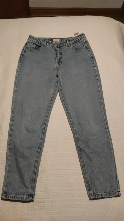 Jeans Mom Fit Azul Claro Sybilla - miniatura 1