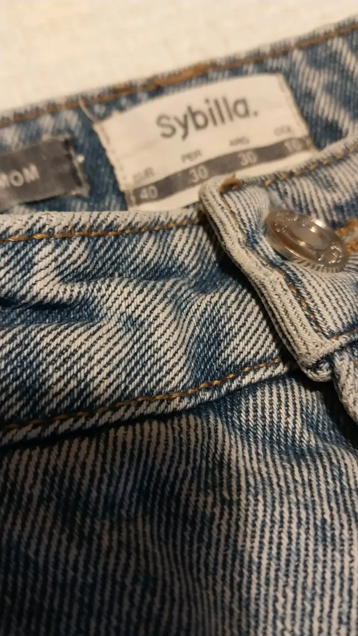 Jeans Mom Fit Azul Claro Sybilla - 3