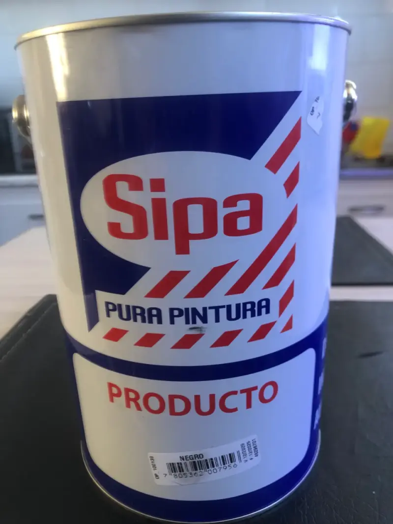 Pintura Negra Sipa esmalte secado rápido - 3