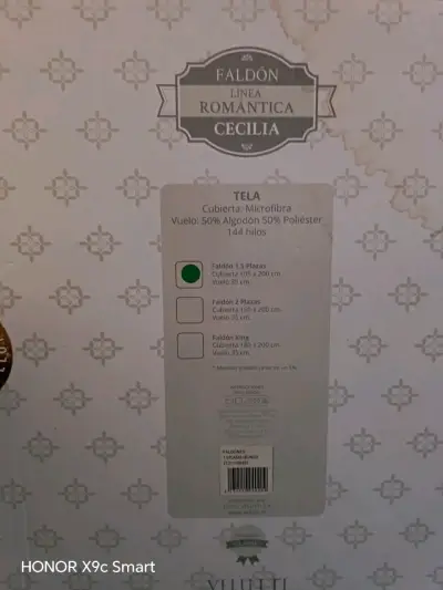 Faldón Velutti Línea Romántica Cecilia Blanco - miniatura 3